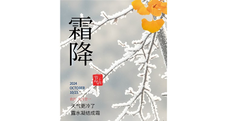 霜降：人間至此秋色盡，草木搖落露為霜！